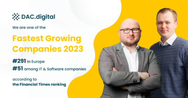DAC.digital is one of the "Fastest Growing Companies 2023," according to the Financial Times ranking 