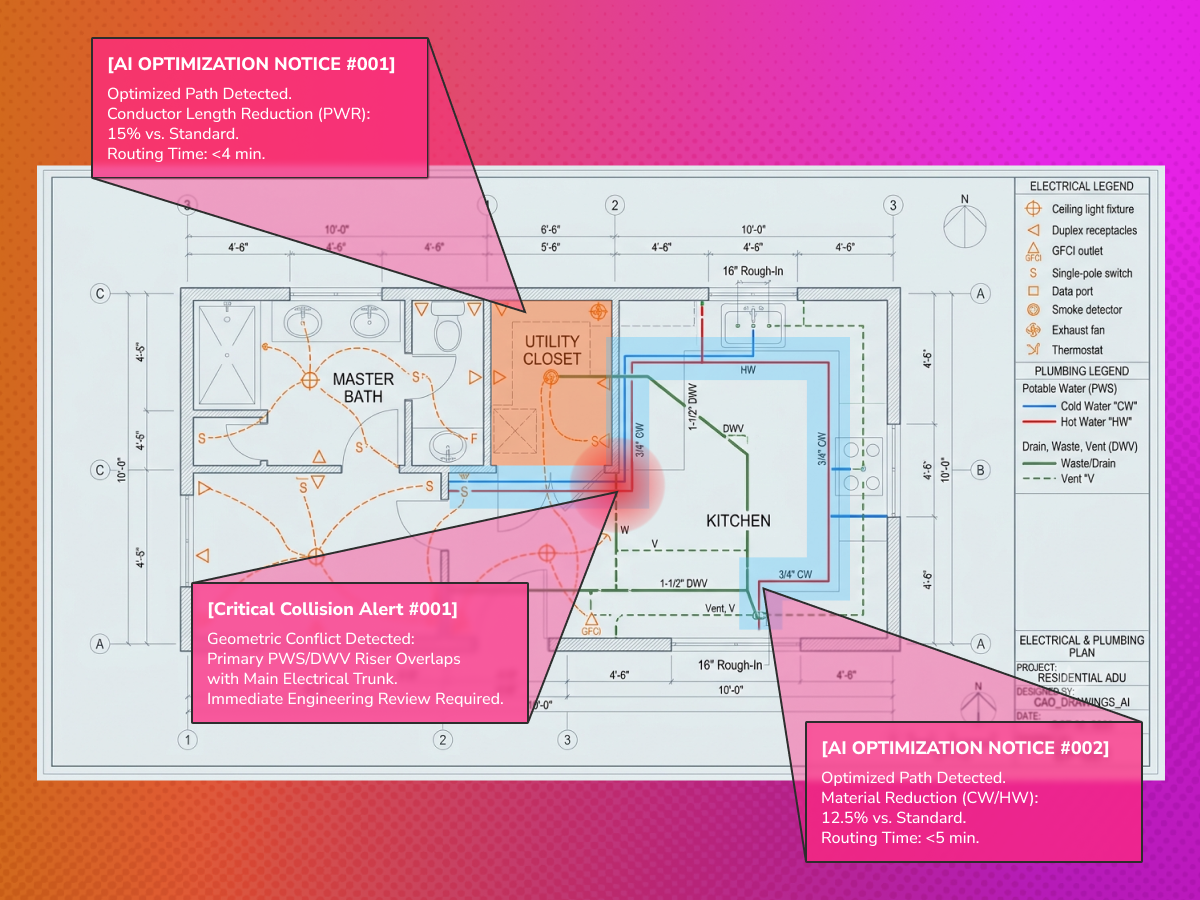 AI-optimised nesting layout minimising material waste on a sheet metal part